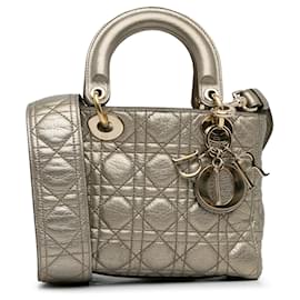 Dior-DIOR Handbags Leather-Golden