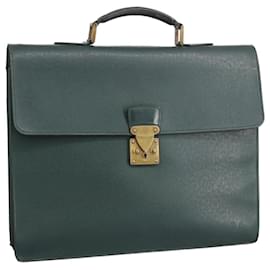 Louis Vuitton-LOUIS VUITTON Taiga Serviette Moskova Business Bag Epicea M30034 LV Auth bs19354-Other