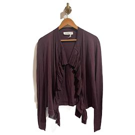 SAINT LAURENT Strickwaren T.International S Seide Lila
