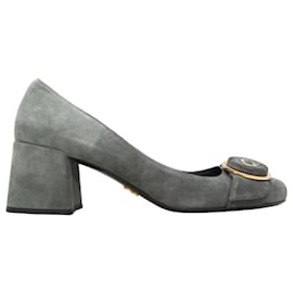 Prada-PRADA Heels T.EU 39 Suede-Grey