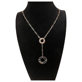Colar Dinh Van Target em ouro branco e diamantes Prata