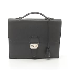Hermès-Hermes Sac a Depeche 27 Handbag-Black