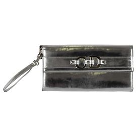 Christian Dior Metallic Silver Pochette - '00s Silvery Metallic