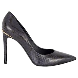 Louis Vuitton-Louis Vuitton Snakeskin Eyeline Pumps - '10s-Purple