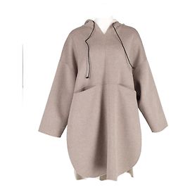 Totême Pullover Coat in Beige Cashmere  Beige
