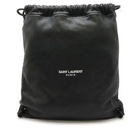 Yves Saint Laurent Leather Teddy Backpack Black