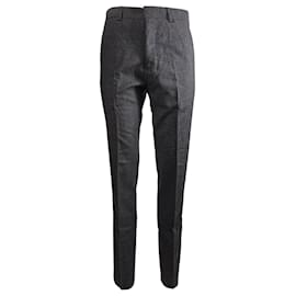 Ami-Ami Slim-Fit Trousers in Grey Wool-Grey