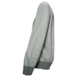 Ermenegildo Zegna-Ermenegildo Zegna Crewneck Sweater in Grey Cotton -Grey