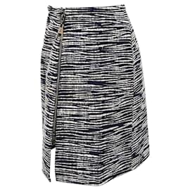 Louis Vuitton- Louis Vuitton Printed Mini Zipped A-Line Skirt in Multicolor Wool-Multiple colors