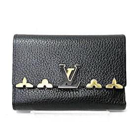 Louis Vuitton-Louis Vuitton Capucines Compact Wallet-Black