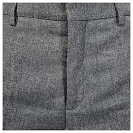 Ami-Ami Slim-Fit Trousers in Grey Wool-Grey