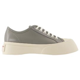 Baskets - Marni - Cuir - Gris Gris