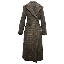 Reformation Oscar Nipped Waistcoat in Brown Wool Brown