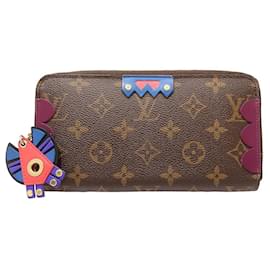 Louis Vuitton-Louis Vuitton Canvas Zippy Wallet-Brown