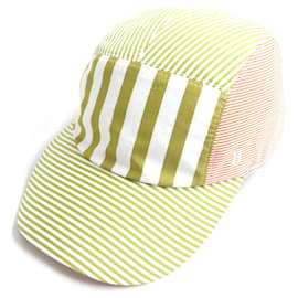Hermès-Hermes Cotton Newsboy Cap Khaki 59-Grey