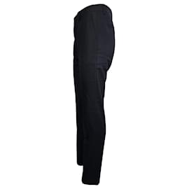 Ami-Ami Slim-Fit Trousers in Navy Blue Wool-Blue,Navy blue