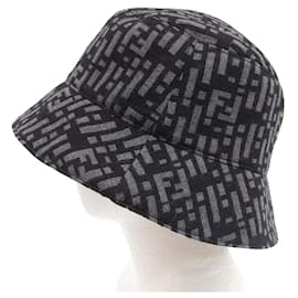 Fendi-Fendi Zucca Pattern Bucket Hat FXQ801 AI4N-Grey