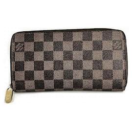 Louis Vuitton-Louis Vuitton Damier Zippy Wallet N60015-Brown
