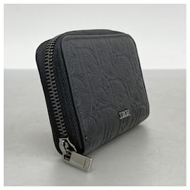 Christian Dior-Christian Dior Black Leather Coin Purse-Black