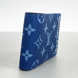 Louis Vuitton-Louis Vuitton Monogram Portefeuille Slender Wallet-Blue