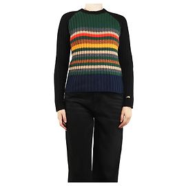 Bella Freud Pull rayé en cachemire et laine multicolore - taille S Multicolore