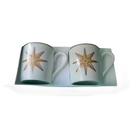 DIOR set of two new mugs with original box White