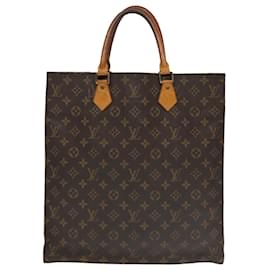 Louis Vuitton-LOUIS VUITTON Monogram Sac Plat Hand Bag M51140 LV Auth ep6272-Monogram