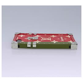 Louis Vuitton-LOUIS VUITTON Monogram LV x Supreme iPhone 7 Eye Trunk Red M67758 LV Auth 98671-Red,Monogram