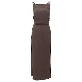 Robe en rayonne Classique de Jean Paul Gaultier Marron