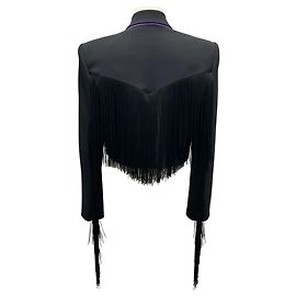 Pinko Black Samoa Spencer Crepe Jacket Black