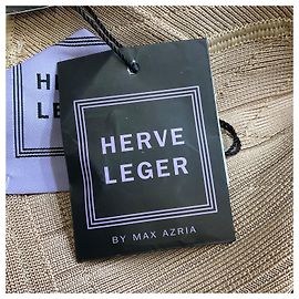 Vestido mini bandage Ari em champanhe dourado Herve Leger Dourado