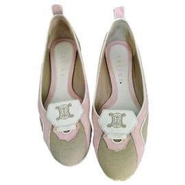Céline Ballettschuhe Pink Beige