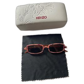 Gafas de sol Kenzo rectangulares marrones rosa Castaño Rosa