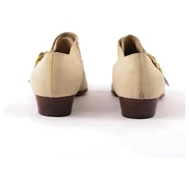Hermès-Beige buckle shoes-Beige