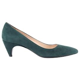 Prada-Suede heels-Green