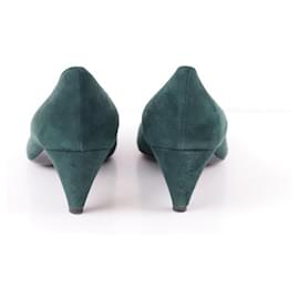 Prada-Suede heels-Green