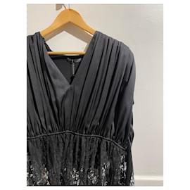 Alexander Mcqueen-ALEXANDER MCQUEEN Tops T.International S Cotton-Black