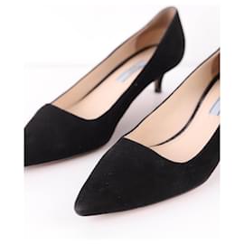Prada-Suede heels-Black