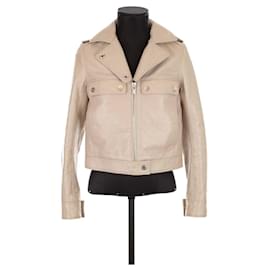 Courreges Leather jacket Beige