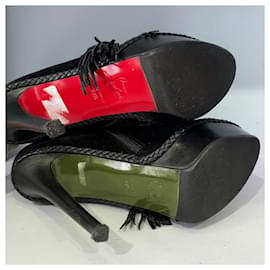 Christian Louboutin-CHRISTIAN LOUBOUTIN Ankle boots T.EU 38.5 Suede-Black