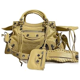 Balenciaga-BALENCIAGA Handbags T.  Leather-Yellow