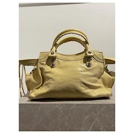 Balenciaga-BALENCIAGA Handbags T.  Leather-Yellow