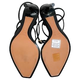 Lanvin-Lanvin Black Grosgrain Elegant Femme Sandals-Black