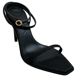 Lanvin-Lanvin Black Grosgrain Elegant Femme Sandals-Black