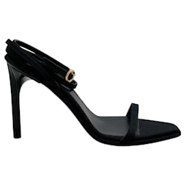 Lanvin-Lanvin Black Grosgrain Elegant Femme Sandals-Black