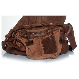Sac messager en cuir marron CampoMaggi Marron