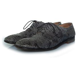 Autre Marque Maison Margiela, sapatos de amarrar em python cinza Cinza