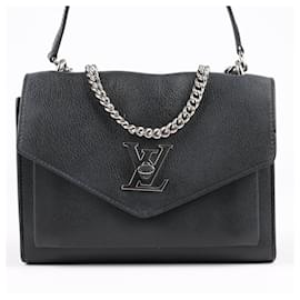 Louis Vuitton-Louis Vuitton Cuir Taurillon MyLockMe BB 2Way Handbag in Black M51418-Black