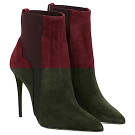 Christian Louboutin-ANKLE BOOTS LOUIS VUITTON NEW-Dark red