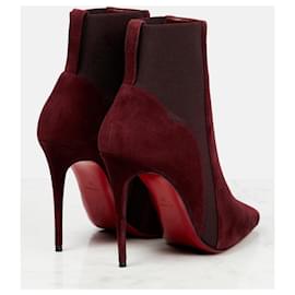 Christian Louboutin-ANKLE BOOTS LOUIS VUITTON NEW-Dark red
